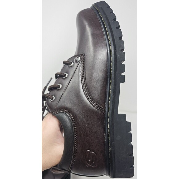 Skechers Utility Alley Cats Leather Dark Brown Oxfords Men's Size 9 (SN7111R) - Picture 8 of 13